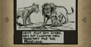 Concept artwork of Simba with his parents