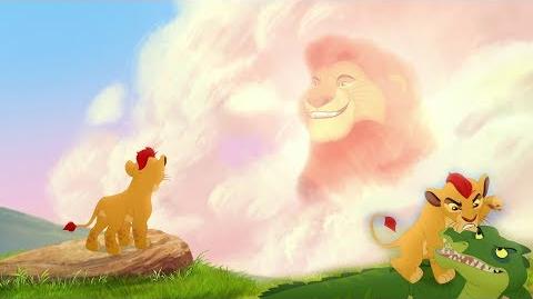 Kion makes an error, then seeks advice from his grandfather, Mufasa