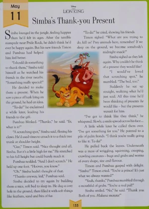 Simba's Thank-You | The Lion King Wiki | Fandom