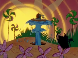 Speedy the Snail sings a song.