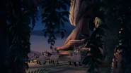Janja's clan approaches the entryway.