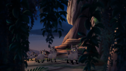 Janja's clan lures the Lion Guard into the Lair of the Lion Guard.