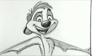 A concept of a young Timon for The Lion King 1½