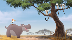 Ono and Beshte return Furaha to his troop.