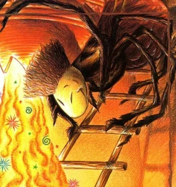 Anansi spreads knowledge throughout the world.