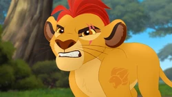 Kion suffers the ill effects of Ushari's venom.