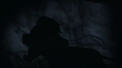 Kion uses soft roars to lead his teammates out of the darkness.