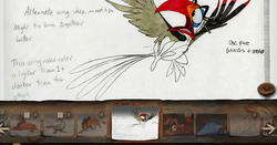 During early production of The Lion King, Zazu had black wings with red tips.