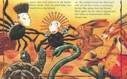 Anansi's wife at her mother's funeral feast.