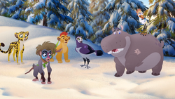 The Lion Guard resolves to save the snow monkeys and Bunga.