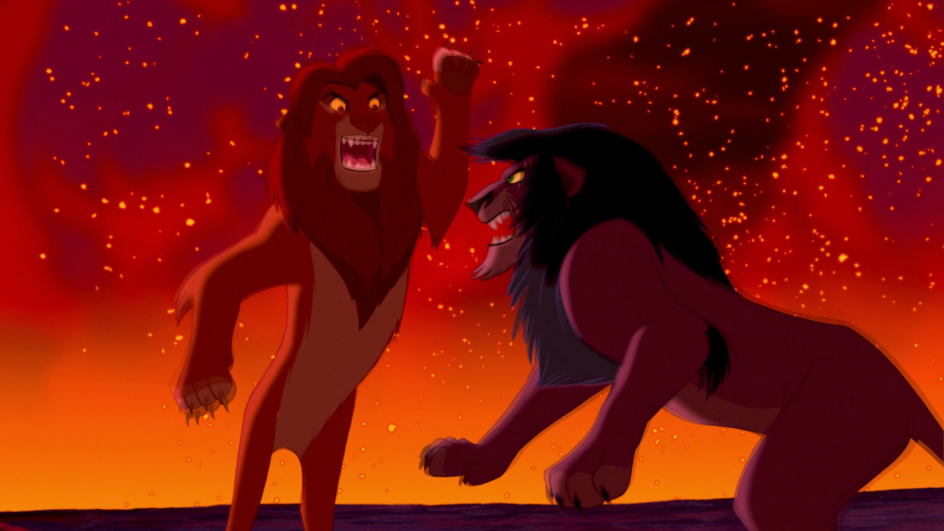 simba and scar final battle