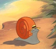 Speedy on the back cover of a French Timon & Pumbaa book