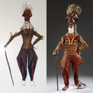 Scar's 1996 costume design for the stage musical