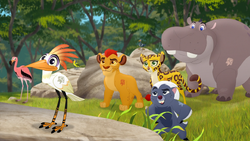 Ono suggests that the Lion Guard build Hadithi's ceremonial nest.