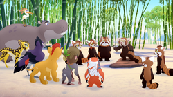 The Lion Guard meets Domog's pack.