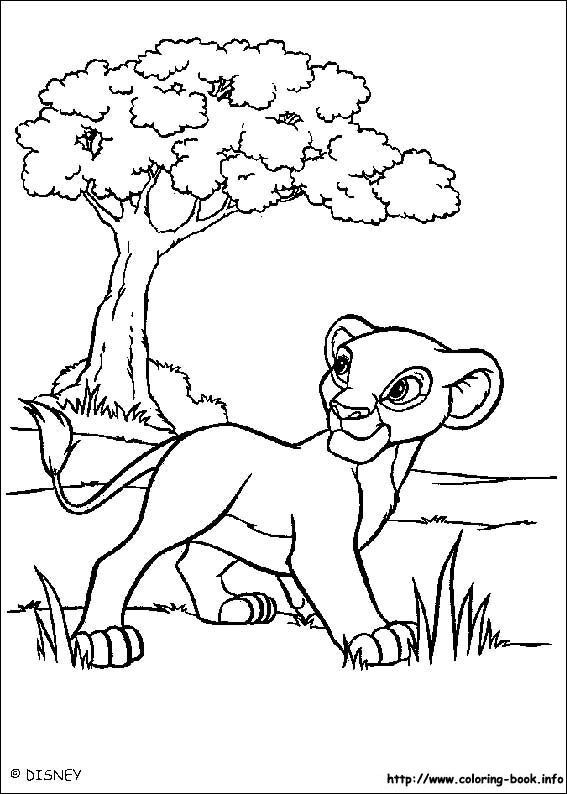 lion king kovu and kiara coloring pages