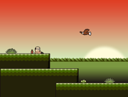 A screenshot of Dick in the alpha build of LISA: The Painful. This was likely a cutscene.