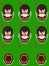 Sprites of Lisa in a boat.