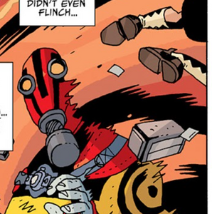 A member of the Temps is killed by Five in a diner.