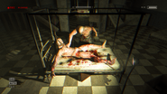 Trager stabbing Langin.
