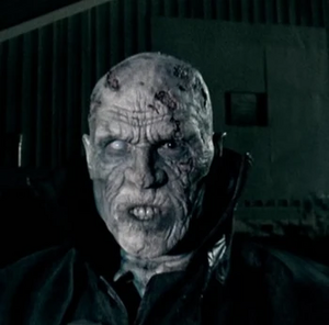 As a zombie/ghost.