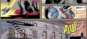 Hazel kills Klaus with a gunshot to the head.