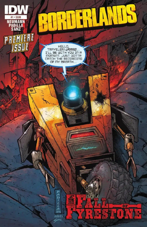 Borderlands Fall of Fyrestone issue 1 cover