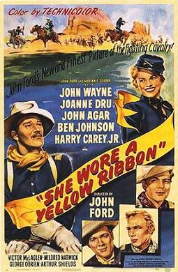 She wore a yellow ribbon