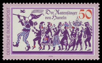 1978WestGermanPiedPiperStamp