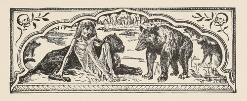 How Fear Came title illustration 1895 John Lockwood Kipling