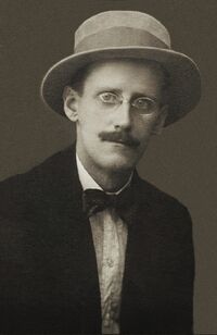 James Joyce by Alex Ehrenzweig, 1915 restored