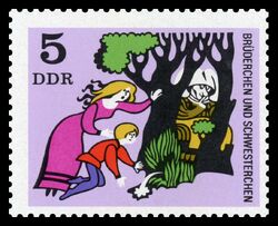 1970EastGermanStampBrotherrAndSister