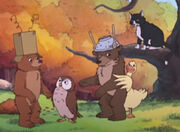 Little Bear and friends, meeting Cub (The Little Bear Movie)