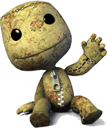 Sackboy From The EDGE Magazine Issue 174 of Apr 2007. Note that is material is different, his zipper is rounded, and is more plastic like