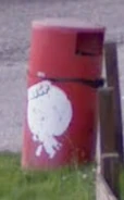 Forres.png (77 KB) One of the remaining red litter bins on Google StreetView in 2008, which still had an old 1980s Little Chef sticker on it, albeit now badly weathered and worn out. The sticker showed the words "Help Little Chef to keep Britain tidy!" as a 'prompt' for restaurant customers to help protect the environment by keeping the entire country clean and free of litter - as opposed to keeping in line with the Keep Britain Tidy campaign.