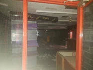 Inside the former Little Chef at Kentford South in 2019, looking from the entrance