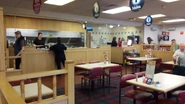 The interior of the Little Chef at Bangor