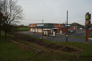 The newly built McDonald's on the former Little Chef site.