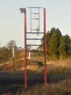 The remains of Alnwick's totem in 2009.