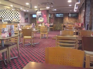 The interior of the Little Chef at Halkyn