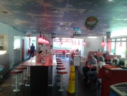The interior of the Little Chef at Amesbury