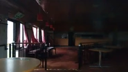 The interior of the empty Little Chef at South Cave East in 2017