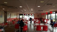 The interior of Huntingdon Little Chef in 2016