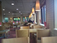 The interior of the Little Chef at Penrith