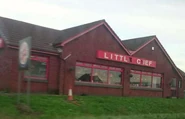 The Little Chef at Alwalton, as seen from the A1