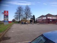 The Little Chef at North Muskham in 2015 as it is beginning to be rebranded as a Burger King