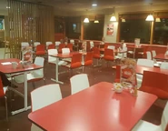 The interior of the Little Chef at Barton Mills South