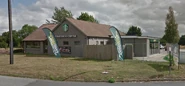 The building as a Starbucks