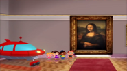 Team in front of Mona Lisa