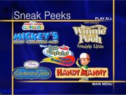 Sneak Peeks menu